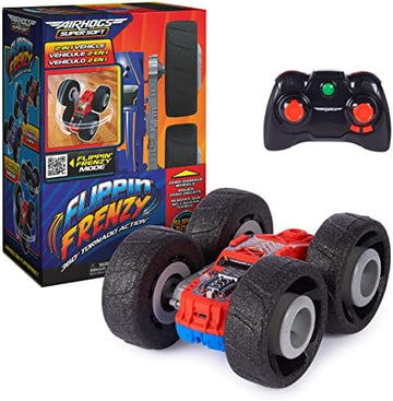 UNO1RC Air Hogs Super Soft, Flippin’ Frenzy, 360 Spinning Action, 2-in-1 Stunt Vehicle Remote Control Car, Kids Toys for Kids 4 and up