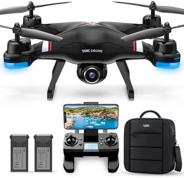 UNO1RC GPS Drone with 1080P HD Camera for Adults and Kids, 5G Transmission FPV Drone, RC Quadcopter with 2 Batteries, Carrying Bag, Auto Return, Follow Me, Altitude Hold, Easy for Beginners