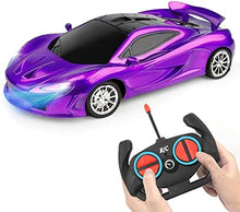 UNO1RC Control Car for Girls- RC Sport Racing for Kids Hobby Toy, Electric Power On Road High Speed Drift Model Vehicle with Led Headlight and Controller Rechargeable,Xmas Birthday Gifts Purple…