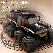 UNO1RC Amphibious RC Truck, 2.4G Offroad Waterproof Large Remote Contorl Car for Boys 4-12 , All Terrain RC Car Toys For 7 8 9 10 11 12 Year Old Boys/Girls 4+, Gift Birthday Chirstams-Black