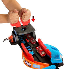 UNO1RC Disney Cars Toys Disney and Pixar Cars Glow Racers Launch ‘N Criss-Cross Playset with 2 Glow-in-the-Dark Toy Cars Including Lightning McQueen & Jackson Storm