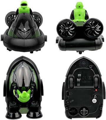 UNO1RC N' Play Set of 2 Remote Control Bumper Cars, Stunt RC Battle Cars with Drivers, Toy Game for Boys & Girls Ages 6+, Black Red