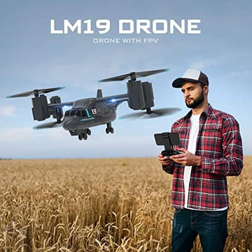 UNO1RC RC Helicopter HD Camera Drone 4K 2.4GHz Helicopter Drone Simulation Fighter V22 Osprey Remote Control Toys 1080P HD Band WiFi Quadcopter Altitude Hold RC Helicopter For Adult