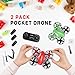 UNO1RC 2 Pack Mini Drone for Kids and Beginners, Remote Control Helicopter Quadcopter with 6 Modular Batteries, Auto Hovering, 3 Speed Modes, Headless Mode, Indoor RC Pocket Plane Gift for Boys and Girls, Green and Red