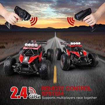 UNO1RC Remote Control Car Toy for Boys Girls, 2.4 GHz RC Drift Race Car, 1:16 Scale Fast Speedy Crawler Truck, 2 Batteries for 50 Mins Play, Toy Gift for Boys Girls