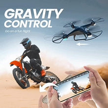 UNO1RC Stone HS110D FPV RC Drone with 1080P HD Camera Live Video 120°Wide-Angle WiFi Quadcopter with Gravity Sensor, Voice Control, Gesture Control, Altitude Hold, Headless Mode, 3D Flip RTF 2 Batteries