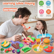 UNO1RC stone Kids Play Kitchen Toy Accessories, Toddler Pretend Cooking Playset with Toys Cookware and Utensils, Toys Food for Cutting Play, Kids Cooking Set Education Learning Gift for Boys Girls