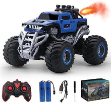 UNO1RC Monster Truck, 1:16 Scale All Terrain Off Road Large Remote Control Car with Spray, RC Cars Toy Gifts for Boys Age 8-12 and Girls 4-7,Adults