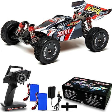 UNO1RC 1:14 Fast RC Cars for Adults, Max 60KM/H Hobby Electric RC Trucks Hobby Remote Control Car 4X4 All Terrain Off-Road Racing Buggy Two Batterie Waterproof Truck Boy Girl Adults Toy Cars for Gift