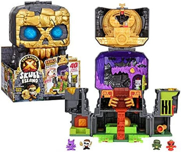 UNO1RC X Lost Lands Skull Island Skull Temple Mega Playset, 40 Levels of Adventure. 4 Micro Sized Action Figs. Survive The Traps and Discover Guaranteed Real Gold Dipped Treasure