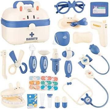 UNO1RC Doctor Kit for Kids - Pretend Play Educational Doctor Toys, Medical Kit with Stethoscope, Doctor Playset for Dentist Doctor, Role Play Toys for 3 4 5 6 7 8 Years Old Girls & Boys Toddler Gifts