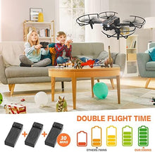 UNO1RC Mini Drone with Camera for Kids, Remote Control Helicopter Toys Gifts for Boys Girls, FPV RC Quadcopter with 1080P Live Video Camera, Gravity Control, 3 Batteries, Carrying Bag