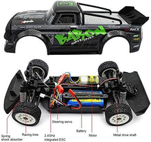 UNO1RC 1/16 Remote Control High Speed Car, 4WD RC Drifting Racing Cars Fast 20MPH Truck 2.4Ghz Off-Road 4X4 Buggy Car Speed & Steering Control Vehicle Toy with Lights for Kids and Adults