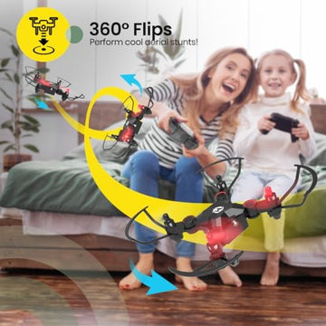 UNO1RC Stone HS190 Foldable Mini Nano RC Drone for Kids Gift Portable Pocket Quadcopter with Altitude Hold 3D Flips and Headless Mode Easy to Fly for Beginners