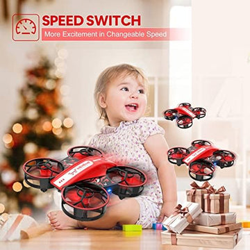 UNO1RC NH330 Mini Drones for Kids Beginners Adults, RC Small Helicopter Quadcopter with Headless Mode, Auto Hovering, Throw to Go, 3D Flip and 2 Batteries, Indoor Flying Toys/Gift for Boys Girls