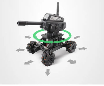 Mecha Tank Carrier Alloy Skeleton DIY Assembly Remote Control Toy Mechanical Arm, Cultivate Hands-on Ability, Explore Science Educational Toys, Can Launch Water Bombs, Manipulate Robots, Programmable