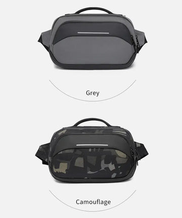 Men's Waterproof & Scratch-resistant Crossbody Shoulder Bag - Large Capacity for Daily Commuting