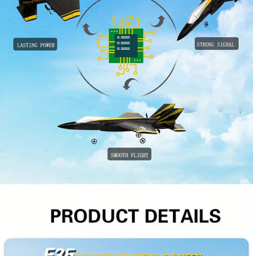 Two Channel Small Children's Remote Control Airplane Toy, Foam UAV Fighter Model, Gift, Fixed Wing Glider Model