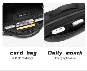 Men's Waterproof & Scratch-resistant Crossbody Shoulder Bag - Large Capacity for Daily Commuting
