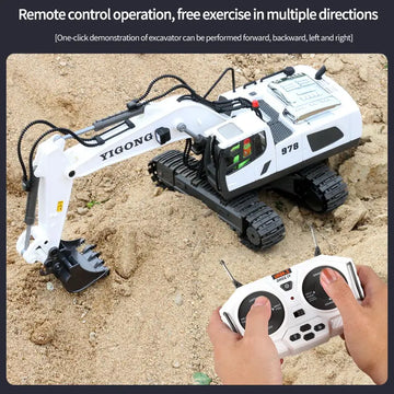 1:20 RC Excavator 2.4G Remote Control Engineering Vehicle Crawler Bulldozer Dump Truck Dumper Electric Car Toys For Boys Children Gifts For Kids