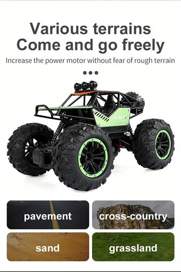 Large Alloy Off-road Climbing Remote Control Car Children Boys Rechargeable Motor Toy Car