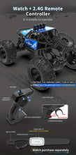 2.4G 4WD Alloy Climbing Car Big Wheel Monster Metal Car Shell Patch High Frame All Terrain Toy Car