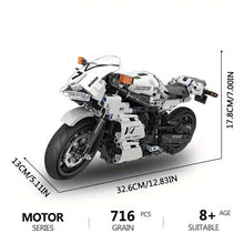 Technical 1:6 Seris Motorcycle Building Blocks, The Off-Road Motorbike Model Bricks High-Tech MOTOR, Modular High Reduction Classic Collection Educational Toys For Boys Gifts