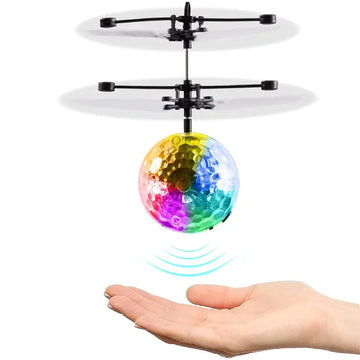 Magic Flying Ball Toy, Infrared Induction RC Helicopter Drone With Disco Light LEDs, Unique Christmas Stocking Stuffers, Idea Gifts For Kids & Adults Teenage, Girls Gifts For Teen Boys