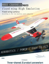 Three Channel Remote Control Aircraft J3 Cessna Glider Toy Fixed Wing Brushless Motor Aircraft Electric Fighter Aircraft Model Drone