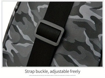 Stay Protected & Charged On-the-Go: Waterproof Crossbody Chest Bag With USB Charging & Earphone Hole