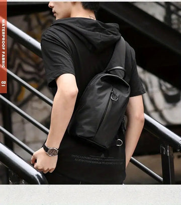 Resilver Men's New Crossbody Bag Multifunction Simple Shoulder Bag For Outdoor Sports Hiking Running Cycling Travel Work Lightweight Messenger Bag