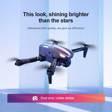 NEW Folding RC Drone  Professional HD Aerial Photography  Camera  Obstacle Avoidance Colorful Body Dynamic Lighting Folding Fixed Height  Drone Helicopter RC  Toys Perfect Gift For Kids And Adults