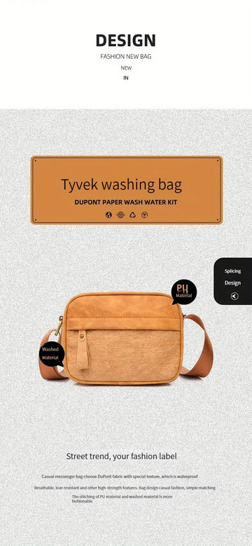 [WEIXIER] Men's Casual Simple Large Capacity Messenger Bag, Trendy Shoulder Bag