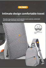 Men's Nylon Crossbody Chest Bag With Cushion Strap, Multifunctional Sling Bag For Outdoor Sports Travel