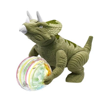 New Jurassic Toys For Boys And Girls, Electric Dinosaur With Light Tyrannosaurus Rex, Children's Music Triceratops Wrist Dragon Toy Crawling Car