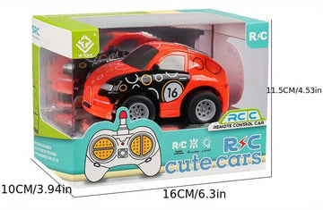 New Product 13 Styles 1:43 MINI Simulation Remote Control Car 27Mhz Frequency Four Channel Control Children's Toy Set Electric Children's Small Car Cartoon Model Children's Gift (Battery Not Included)