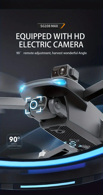 Drone With 5G High Speed Transmission, Long Control Range, GPS Intelligent Return, Out Of Control Return, Trajectory Flight, Folding Design, Film-making HD Camera, 2 Batteries