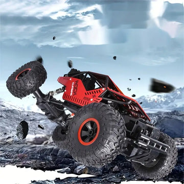 Oversized Alloy Remote Control Car Off-road Vehicle Charging Four-wheel Drive High-speed Big Foot Climbing Racing Boy Kids Toys