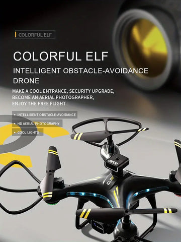 New H112 RC Drone, Dual Cameras, Optical Flow Positioning, 3937.01 Inch Remote Control Distance, Automatic Obstacle Avoidance, High And Low Speed Switching, 360° Flip, Photo And Video Recording