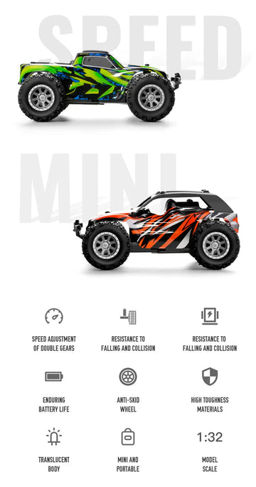 1:32Proportion Remote Control Car, Remote Control Car Max 20 Km/h, 2.4Ghz High-Speed All-terrain Outdoor Electric Toy Car, Boys & Girls Kids Remote Control Car-02