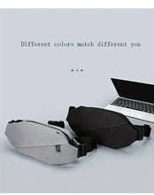 Men's Waterproof Chest Bag Oxford Fabric Diagonal Zipper Backpack For Outdoor Riding