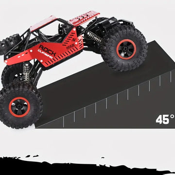 Oversized Alloy Remote Control Car Off-road Vehicle Charging Four-wheel Drive High-speed Big Foot Climbing Racing Boy Kids Toys