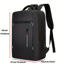 Men's Waterproof Business Backpack With Usb Charging Laptop Bag Large Capacity Bag