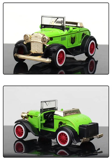 Simulation 1:32 Vintage Ford Vintage Car Model Children's Toy Car Swing Part Huili Car Model Boy Toy