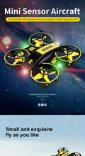 Remote Control Four-axis Induction Aircraft UFO Interactive Lighting Hand-throwing Drone Set Height Remote Control Aircraft Toy