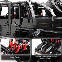 Black Pickup G63 6X6 MOC Building Blocks And Engineering Toy, Adult Collectible Model Cars Kits To Build, 1:8 Scale Truck Model (3300 Pieces)