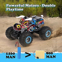 UNO1RC Remote Control Monster Trucks for Boys Age 4-7 8-12 Year Old - RC Bull Car Toys for Kids, Ideas Christmas and Birthday Gifts, 2.4 GHz Multi-Terrain Off-Road Car with Music Lights Spray