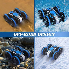 UNO1RC for 5-12 Year Old Boys RC Car for Kids 2.4 GHz Remote Control Boat Waterproof RC Monster Truck Stunt Car 4WD Remote Control Vehicle Boys Girls Birthdays Gifts All Terrain Water Beach Pool Toy