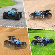 UNO1RC Remote Control Car, Remote Control Truck, 2.4Ghz All Terrain Off-Road Monster Truck, 20 KM/H Rc Cars with LED Bodylight and 2 Rechargeable Batteries Toys for Boys Age 4-7 8-12