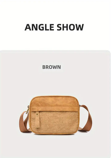 Men's Casual Simple Large Capacity Messenger Bag, Trendy Shoulder Bag